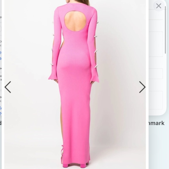 Mach and mach crystal bow maxi dress - Picture 3 of 7